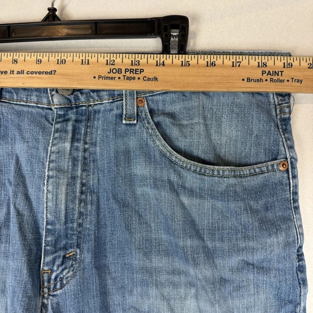 Levi's‎ 514 Jeans Mens 36x30 Blue Medium Wash Straight Stretch WaterLess Denim